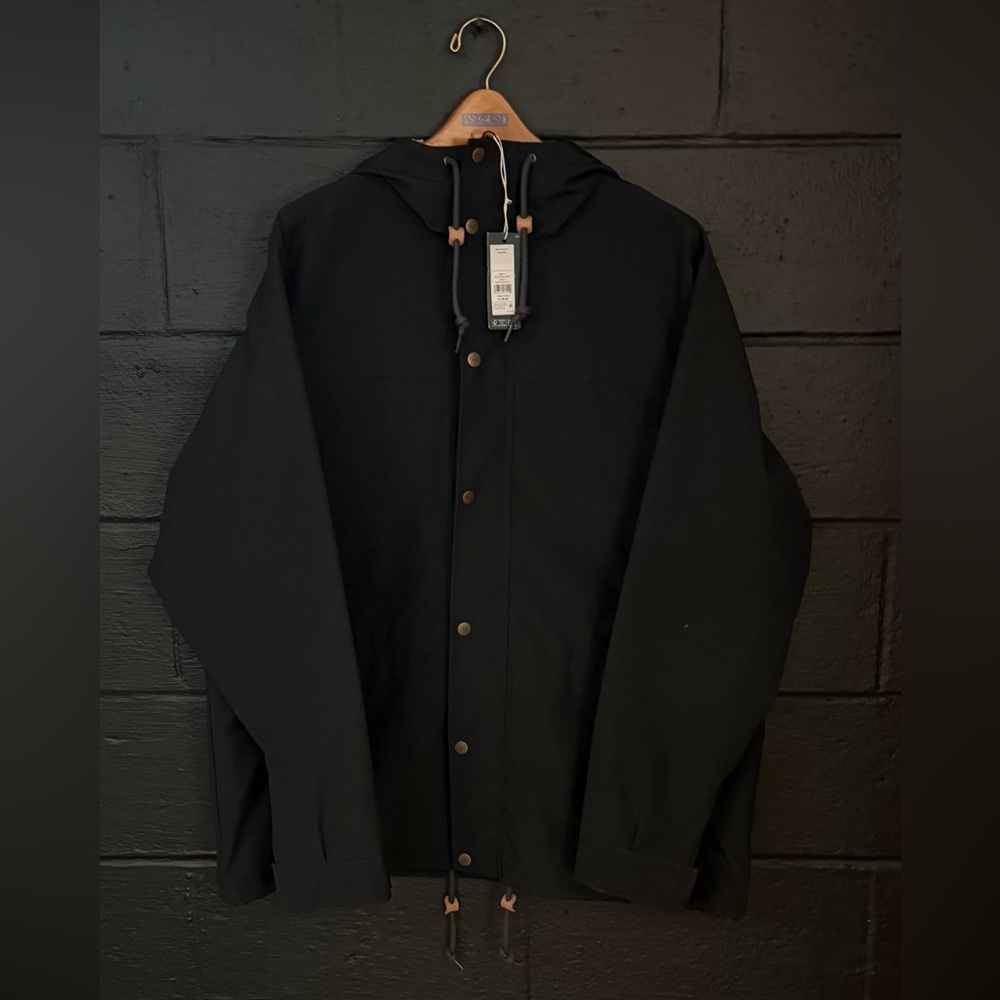 Alpine Design Sport Jacket Mens L Black Hood Rain Wind Water Resistant MSRP$128 - Picture 2 of 11